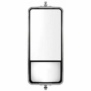 7 X 16 Inch Stainless Steel West Coast Heated Mirror With Convex Lower Mirror