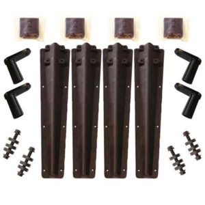 Minimizer Black Plastic Bolt On Bracket Kit For Half Fenders