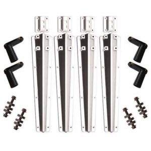 Minimizer Liquid Platium Plastic Bracket Set For Single Radius Fenders (Set Of 2)