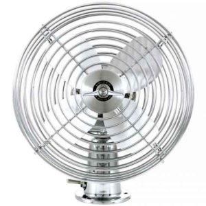 6 Inch Chrome-Plated Electric 12V Heavy Duty 2 Speed Fan