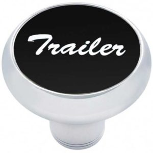 Chrome Air Valve Knob Black Trailer Aluminum Sticker