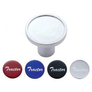 Chrome Air Valve Knob With Tractor Sticker Pack
