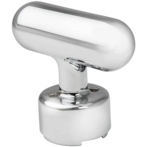 Chrome T-Shaped Gearshift Knob With Top Adapter For 13/15/18 Speed Eaton-Fuller
