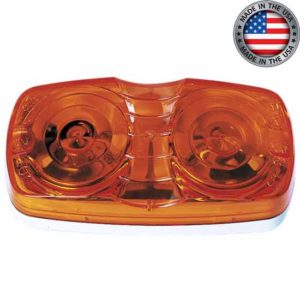 Double Bullseye Amber Marker Light