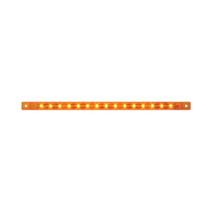 12 Inch 15 Diode Ultra Thin LED Amber Light Bar Amber Lens