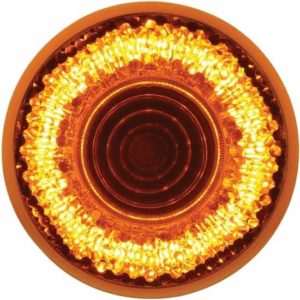 2 Inch Mirage Round Amber Clearance & Marker Light W/ 9 Diodes & Amber Lens