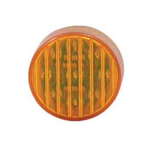 2.5 Inch 13 LED Amber Clearance & Marker Light - Amber LED/ Amber Lens