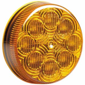 2.5 Inch Amber LED Clearance & Marker Light W/ 8 Diodes & Amber Lens