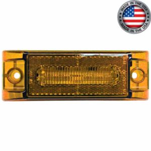 2 X 6 Inch 6 Diode Amber LED 187 Marker Light