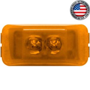 2.5 Inch Amber LED Marker Light Base W/ Amber Lens