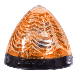 2 Inch Amber 6 Diode LED Beehive Clearance & Marker Light Clear Lens