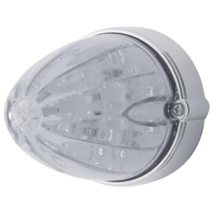19 LED Amber Marker & Auxiliary Light Flush Mount Clear Lens