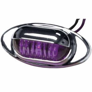 1.25 X 2.5625 Inch Purple LED License Plate & Step Light W/ 3 Diodes