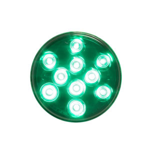 4 Inch 10 LED Dual Function Light - Green LED