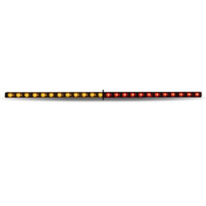 17 Inch Dual Revolution Marker/Auxiliary Light W/ Red & Amber LED