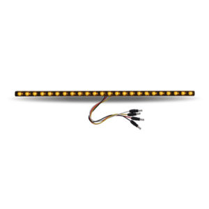 17 Inch 24 Diode Amber Marker To Green Auxiliary Dual Revolution LED Undermount Light Strip