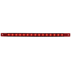12 Inch 15 Diode Ultra Thin LED Red Light Bar Red Lens