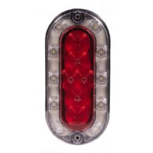 Oval LED Stop, Turn, Tail & Back-Up Light W/ Flange