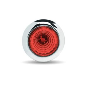 0.75 Inch Red LED Mini Button Marker Light W/ 1 Diode