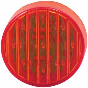 2 Inch 9 Diode Red Round LED Clearance & Marker Light