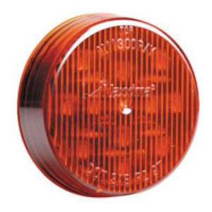 2.5 Inch 13 Diode Red LED Round Marker Light W/ Red Lens