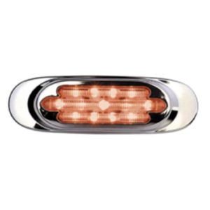 13 Diode Red LED Clearance & Marker Light Clear Lens