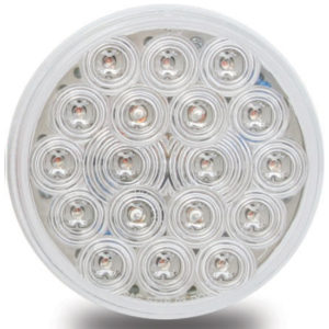 4 Inch 18 Diode Red LED Stop, Turn & Tail Light Clear Lens