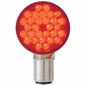 30 LED Right Angle Light W/ 1157 Bulb - Red LED/ Clear Lens