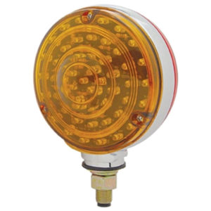 Double Face 40/48 LED Turn Signal Light W/ Amber & Red LED/ Amber & Red Lens