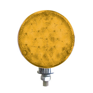 21 Diode Round Fleet Style Red & Amber LED Combination Light