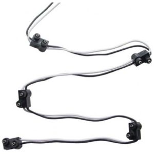 2 Prong Plug Wiring Harness W/ 5 Plugs & 7 Inch Lead