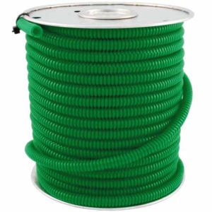 1/4 Inch Green Plastic Wire Loom - Sold Per Foot