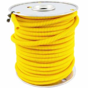 1/2 Inch Yellow Plastic Wire Loom - Sold Per Foot