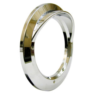 4 Inch Chrome Plastic Bezel W/ Visor