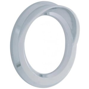 Chrome Plated Plastic 4 Inch Security Ring & Snap-On Bezel W/ Visor Kit