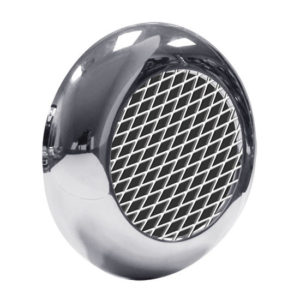 2 Inch Round Chrome Mesh Bezel - Twist On