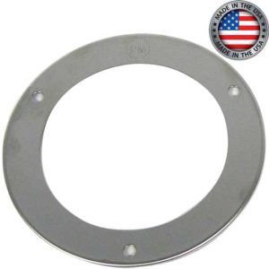 Stainless Steel Round Bezel-Security Ring For 4 Inch Flange Mounted Lights