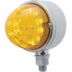 17 LED Single Face Reflector Light - Amber LED/ Amber Lens