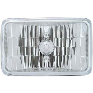 4 X 6 Inch Crystal Rectangular Glass Lens Headlight W/ Halogen Bulb - High Beam
