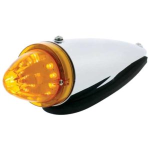 13 LED Watermelon Truck-Lite Style Cab Light - Amber LED/ Amber Lens