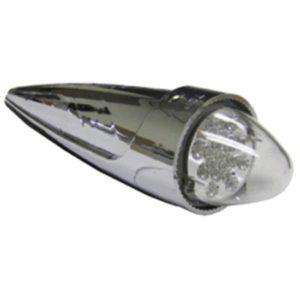 Chrome 19 Diode Cab Marker Light - Amber LED / Clear Lens