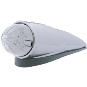 Chrome Grakon 1000 Style Competition Series LED Cab Light Amber-Clear