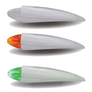 Amber Marker To Green Auxiliary Dual Revolution LED Bullet Cab Light W/ Clear Lens