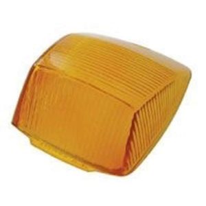 Rectangular Amber Glass Cab Light Lens