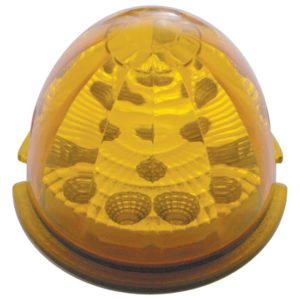 17 LED Watermelon Reflector Cab Light - Amber LED/ Amber Lens