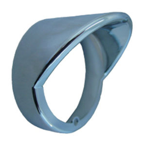 Chrome Plastic Clearance Light Bezel W/ Visor For Truck Lite