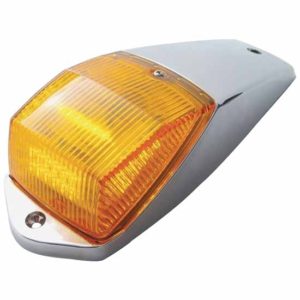 36 Diode Amber/Amber Rectangular LED Cab Light Assembly W/ Chrome Housing