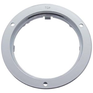 Chrome 4 Inch Snap On Light Flange