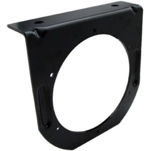 4 Inch Single Black Light Bracket W/ Flange 1 Hole