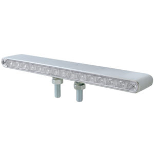 12 Inch 14 LED Double Face Auxiliary Light Bar - Amber & Red LED/ Clear Lens